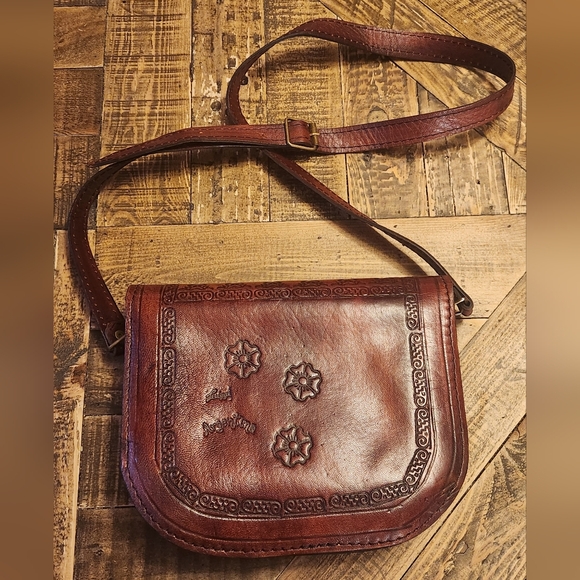 M.R. Canoa Industria Vintage Luiggi Aregentina Crossbody Bag Rare - Picture 2 of 11